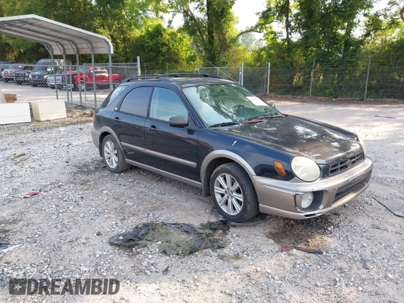 2002 Subaru Impreza Outback Special Sports with VIN JF1GG68562G834898, listed as a IAAI auction lot 42569534 with 210,504 mi miles and . Bid and sale history available at DreamBid. Image 1.