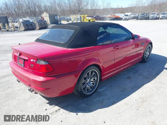 2002 BMW 3 Series M3 with VIN WBSBR93482EX23160, listed as a IAAI auction lot 41908228 with 106,955 mi miles. Bid and sale history available at carsss.com. Image 4.