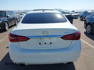 2019 Infiniti Q50 3.0t LUXE with VIN JN1EV7AP5KM514713, listed as a IAAI auction lot 41528021 with 90,306 mi miles. Bid and sale history available at carsss.com. Image 16.