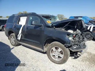 2013 Toyota Sequoia SR5 with VIN 5TDBW5G15DS080756, listed as a Copart auction lot 77538094 with 0 mi miles and Salvage Title. Bid and sale history available at carsss.com. Image 4.