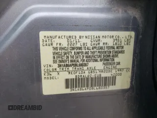 2011 Nissan Sentra 2.0 z VIN 3N1AB6AP0BL680357, wystawiony jako Copart lot #54856475 z przebiegiem 189 103 mil mil oraz Szkoda całkowita • Salvage title. Historia ofert i sprzedaży dostępna na DreamBid. Obrazek 13.