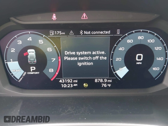 2023 Audi Q3 S line Premium with VIN WA1DECF32P1110925, listed as a IAAI auction lot 42324880 with 43,192 mi miles and . Bid and sale history available at DreamBid. Image 15.