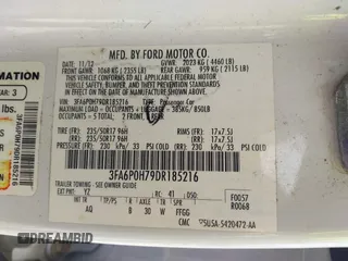 2013 Ford Fusion SE with VIN 3FA6P0H79DR185216, listed as a IAAI auction lot 42425938 with Not provided miles and . Bid and sale history available at DreamBid. Image 9.