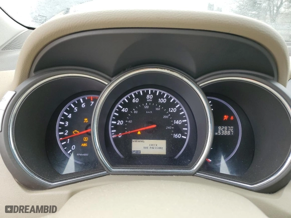 2012 Nissan Murano S with VIN JN8AZ1MW0CW224633, listed as a Copart auction lot 46812955 with 92,970 mi miles and Salvage Title. Bid and sale history available at carsss.com. Image 9.