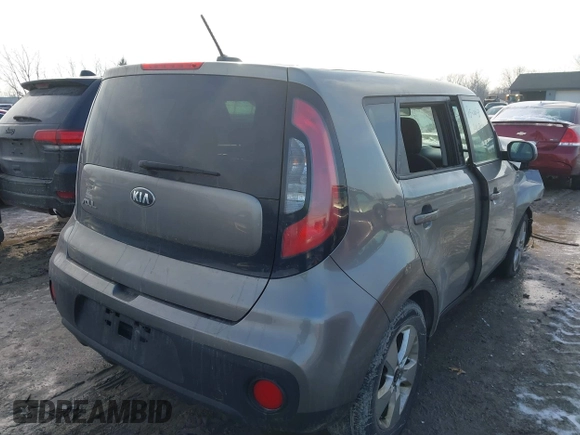 2018 Kia Soul with VIN KNDJN2A20J7570249, listed as a IAAI auction lot 41563871 with 104,385 mi miles and . Bid and sale history available at DreamBid. Image 4.