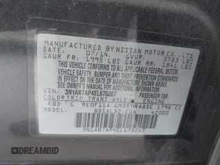 2014 Nissan Sentra SV z VIN 3N1AB7AP4EL675267, wystawiony jako IAAI lot #42306480 z przebiegiem 161 552 mil mil oraz . Historia ofert i sprzedaży dostępna na DreamBid. Obrazek 9.