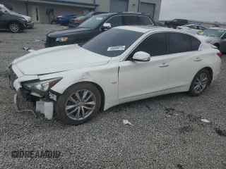 2017 Infiniti Q50 Sport with VIN JN1EV7AP8HM744058, listed as a Copart auction lot 45898075 with 88,872 mi miles and Salvage title. Bid and sale history available at DreamBid. Image 1.