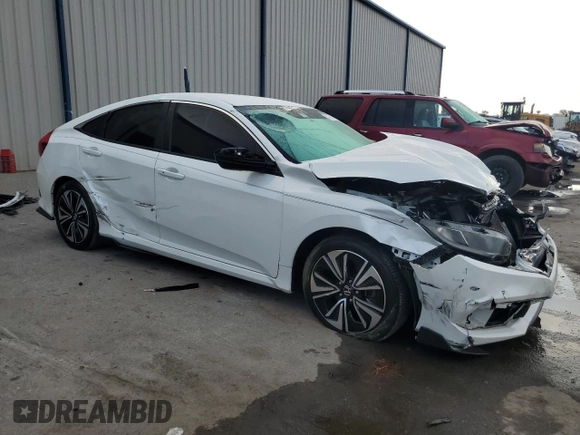 2020 Honda Civic LX with VIN 19XFC2F68LE004530, listed as a Copart auction lot 57691495 with 73,923 mi miles and Non repairable. Bid and sale history available at DreamBid. Image 4.
