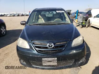 2004 Mazda MPV LX with VIN JM3LW28A740524165, listed as a Copart auction lot 50571435 with 201,189 mi miles and Salvage Title. Bid and sale history available at carsss.com. Image 5.