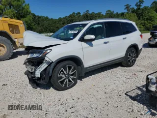 2021 Honda Pilot Touring 8-Passenger with VIN 5FNYF5H90MB001805, listed as a Copart auction lot 70215014 with 41,607 mi miles and Salvage Title. Bid and sale history available at DreamBid. Image 1.