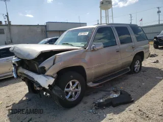 2000 Cadillac Escalade z VIN 1GYEK13R7YR128401, wystawiony jako Copart lot #46227845 z przebiegiem 110 194 mil mil oraz Nie do naprawy • Non repairable. Historia ofert i sprzedaży dostępna na DreamBid. Obrazek 1.