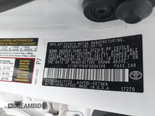 2015 Toyota Camry XLE with VIN 4T1BF1FK0FU094206, listed as a IAAI auction lot 42071968 with 110,165 mi miles. Bid and sale history available at carsss.com. Image 9.