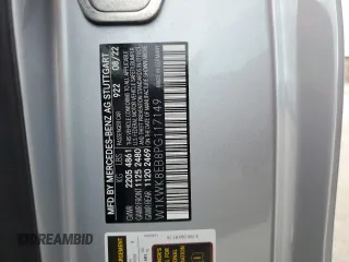 2023 Mercedes-Benz C 300 with VIN W1KWK8EB8PG117149, listed as a Copart auction lot 85022444 with 29,304 mi miles and Salvage Title. Bid and sale history available at DreamBid. Image 12.