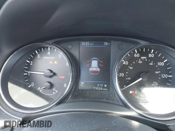 2019 Nissan Rogue SV with VIN 5N1AT2MT7KC738645, listed as a IAAI auction lot 42173044 with 73,056 mi miles and . Bid and sale history available at DreamBid. Image 7.