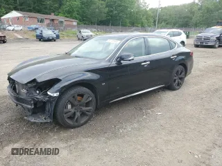 2016 Infiniti Q70 z VIN JN1BY1PRXGM720777, wystawiony jako Copart lot #54720165 z przebiegiem 76 603 mil mil oraz Szkody całkowita. Historia ofert i sprzedaży dostępna na DreamBid. Obrazek 1.