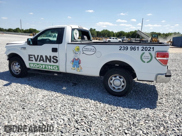 2013 Ford F-150 XL with VIN 1FTMF1CMXDKE46073, listed as a Copart auction lot 52419675 with 99,475 mi miles and Salvage Title. Bid and sale history available at carsss.com. Image 2.