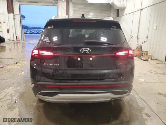 2021 Hyundai Santa Fe SEL with VIN 5NMS2DAJ9MH347835, listed as a Copart auction lot 41484365 with 34,557 mi miles and Salvage Title. Bid and sale history available at carsss.com. Image 6.