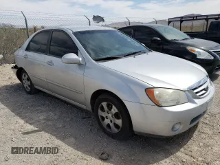 2006 Kia Spectra EX with VIN KNAFE122665297378, listed as a Copart auction lot 52906543 with 0 mi miles and Salvage Title. Bid and sale history available at carsss.com. Image 4.