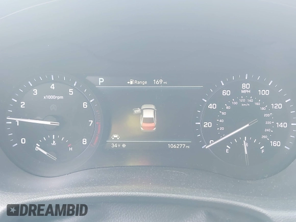 2018 Genesis G80 3.8L with VIN KMHGN4JE0JU246022, listed as a IAAI auction lot 41855219 with 106,277 mi miles. Bid and sale history available at carsss.com. Image 7.