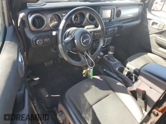 2020 Jeep Wrangler Unlimited Willys with VIN 1C4HJXDG8LW250300, listed as a Copart auction lot 83543074 with 36,347 mi miles and Salvage title. Bid and sale history available at DreamBid. Image 8.