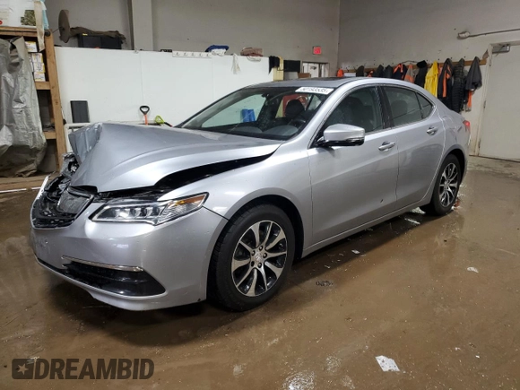 2017 Acura TLX with VIN 19UUB1F37HA009997, listed as a Copart auction lot 50193535 with 129,905 mi miles and Salvage Title. Bid and sale history available at carsss.com. Image 1.