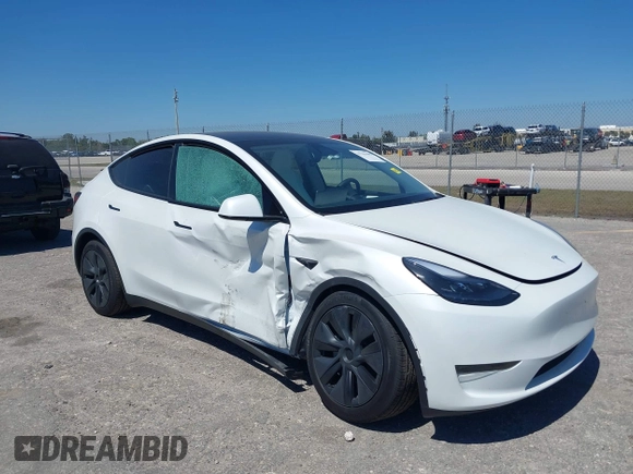 2025 Tesla Model Y Long Range with VIN 7SAYGDED6SF234278, listed as a IAAI auction lot 41781695 with 1,168 mi miles and . Bid and sale history available at DreamBid. Image 6.