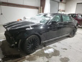 2017 Genesis G90 5.0L Ultimate with VIN KMHG54JH2HU024053, listed as a Copart auction lot 84533734 with 89,935 mi miles and Salvage Title. Bid and sale history available at carsss.com. Image 1.
