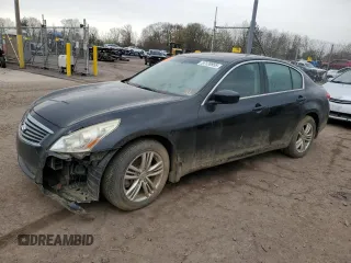 2011 Infiniti G25 x z VIN JN1DV6AR0BM651968, wystawiony jako Copart lot #53128955 z przebiegiem Nie podano mil oraz Szkoda całkowita • Salvage title. Historia ofert i sprzedaży dostępna na DreamBid. Obrazek 1.