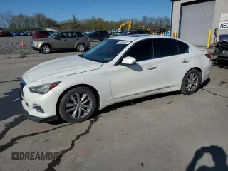 2015 Infiniti Q50 Premium with VIN JN1BV7AR7FM396450, listed as a Copart auction lot 54966605 with 179,342 mi miles and Salvage Title. Bid and sale history available at carsss.com. Image 1.