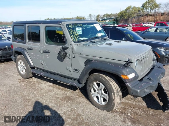 2022 Jeep Wrangler Unlimited Willys with VIN 1C4HJXDN2NW267658, listed as a IAAI auction lot 41858229 with 24,307 mi miles and . Bid and sale history available at DreamBid. Image 1.