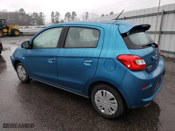 2020 Mitsubishi Mirage ES with VIN ML32A3HJ2LH003107, listed as a Copart auction lot 45206635 with 37,380 mi miles and Salvage Title. Bid and sale history available at carsss.com. Image 2.