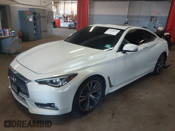 2018 Infiniti Q60 Pure with VIN JN1CV7EL1JM250032, listed as a IAAI auction lot 42548697 with 62,206 mi miles and . Bid and sale history available at DreamBid. Image 17.