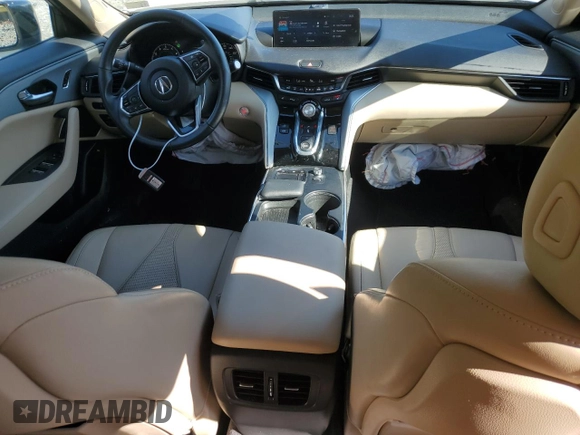 2021 Acura TLX Technology with VIN 19UUB5F48MA006715, listed as a Copart auction lot 49398855 with 47,730 mi miles and Salvage title. Bid and sale history available at DreamBid. Image 8.