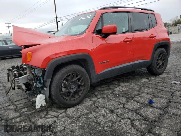 2021 Jeep Renegade Latitude z VIN ZACNJCBBXMPN11991, wystawiony jako Copart lot #48819935 z przebiegiem 43 784 mil mil oraz Szkoda całkowita • Salvage title. Historia ofert i sprzedaży dostępna na DreamBid. Obrazek 1.
