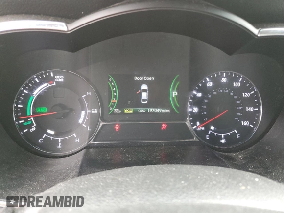 2012 Kia Optima Hybrid with VIN KNAGM4AD5C5019630, listed as a Copart auction lot 48154085 with 197,049 mi miles and Salvage Title. Bid and sale history available at carsss.com. Image 9.