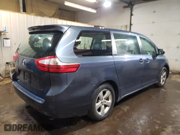 2016 Toyota Sienna L with VIN 5TDZK3DC3GS711285, listed as a Copart auction lot 83578874 with 120,956 mi miles and Salvage title. Bid and sale history available at DreamBid. Image 3.