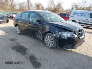 2019 Nissan Sentra SV with VIN 3N1AB7AP5KY349220, listed as a IAAI auction lot 41762205 with 69,424 mi miles. Bid and sale history available at carsss.com. Image 1.