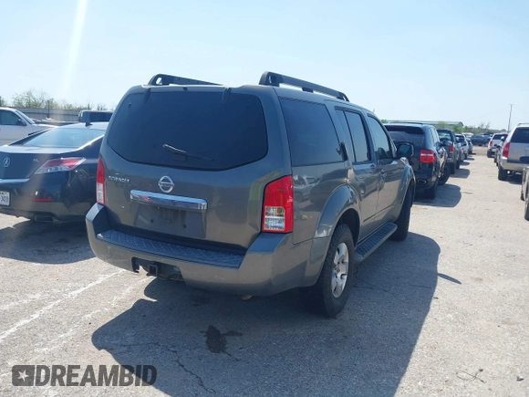 2008 Nissan Pathfinder SE with VIN 5N1AR18U18C659699, listed as a IAAI auction lot 41874328 with 248,930 mi miles. Bid and sale history available at carsss.com. Image 4.