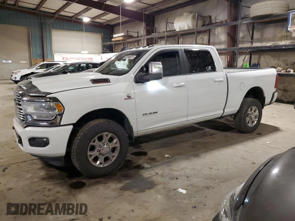 2023 Ram 2500 Laramie with VIN 3C6UR5FLXPG632054, listed as a Copart auction lot 83598874 with 79,647 mi miles and Salvage Title. Bid and sale history available at carsss.com. Image 1.