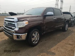 2016 Toyota Tundra Platinum with VIN 5TFAY5F14GX567906, listed as a Copart auction lot 59182935 with 127,757 mi miles and Salvage title. Bid and sale history available at DreamBid. Image 1.
