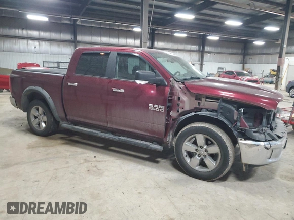 2018 Ram 1500 SLT with VIN 1C6RR7LT9JS337937, listed as a Copart auction lot 47976435 with 75,587 mi miles and Salvage title. Bid and sale history available at DreamBid. Image 4.