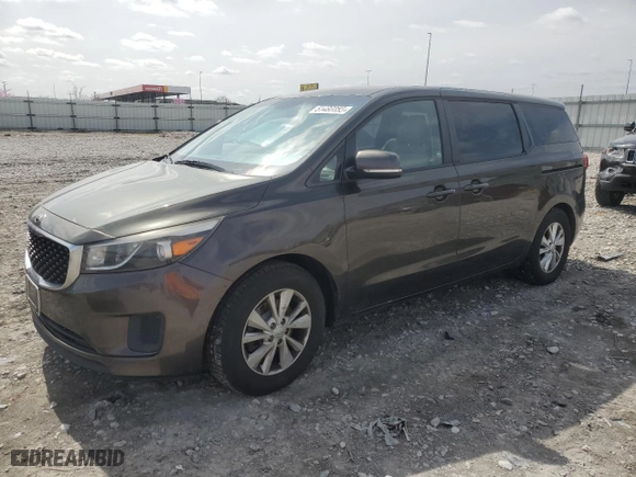 2017 Kia Sedona LX with VIN KNDMB5C18H6225191, listed as a Copart auction lot 51486055 with NaN miles and Clean Title. Bid and sale history available at carsss.com. Image 1.