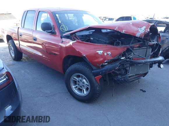 2000 Dodge Dakota Sport with VIN 1B7GL2AZ4YS722151, listed as a Copart auction lot 87870705 with 169,435 mi miles and Salvage Title. Bid and sale history available at DreamBid. Image 4.