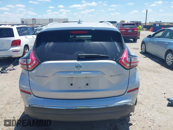 2018 Nissan Murano SV z VIN 5N1AZ2MG3JN109288, wystawiony jako IAAI lot #42249243 z przebiegiem 41 171 mil mil oraz . Historia ofert i sprzedaży dostępna na DreamBid. Obrazek 15.