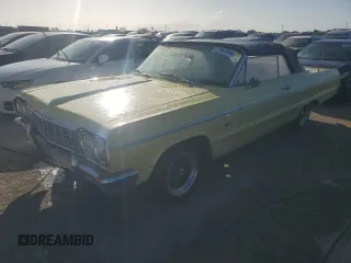 1964 Chevrolet Impala с VIN 41467L179102, выставлен на аукционе Copart как лот 77947844 с пробегом 96 809 миль миль и На запчасти • Non repairable. История ставок и продаж доступна на DreamBid. Изображение 1.