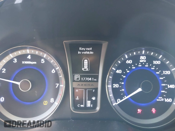 2013 Hyundai Azera with VIN KMHFH4JG9DA198966, listed as a IAAI auction lot 42232410 with 177,041 mi miles and . Bid and sale history available at DreamBid. Image 7.