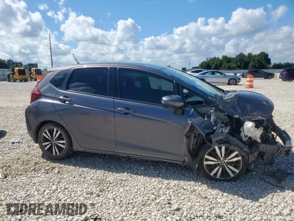 2017 Honda Fit EX with VIN JHMGK5H73HS002153, listed as a Copart auction lot 62923335 with Not provided miles and Salvage title. Bid and sale history available at DreamBid. Image 4.
