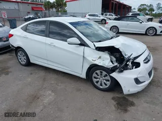 2015 Hyundai Accent GLS with VIN KMHCT4AE9FU808981, listed as a IAAI auction lot 41930246 with 160,406 mi miles. Bid and sale history available at carsss.com. Image 1.