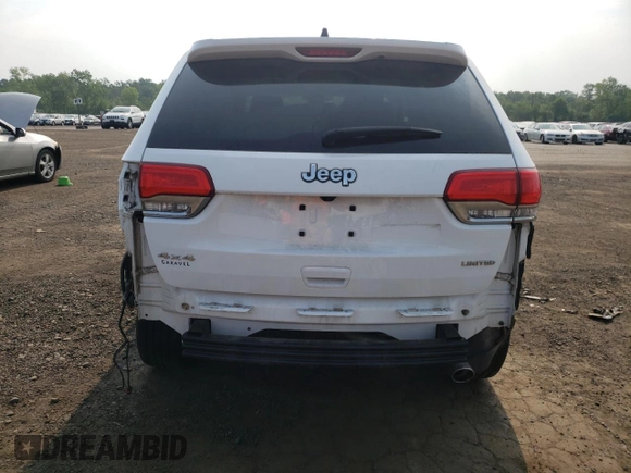 2016 Jeep Grand Cherokee Limited with VIN 1C4RJFBG0GC447762, listed as a Copart auction lot 59612705 with 66,183 mi miles and Salvage title. Bid and sale history available at DreamBid. Image 6.