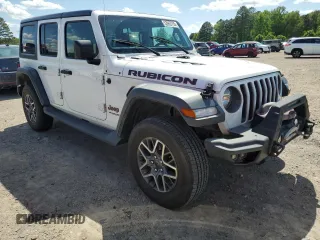 2018 Jeep Wrangler Unlimited Rubicon z VIN 1C4HJXFN3JW176213, wystawiony jako Copart lot #53963755 z przebiegiem 53 094 mil mil oraz Szkoda całkowita • Salvage title. Historia ofert i sprzedaży dostępna na DreamBid. Obrazek 4.